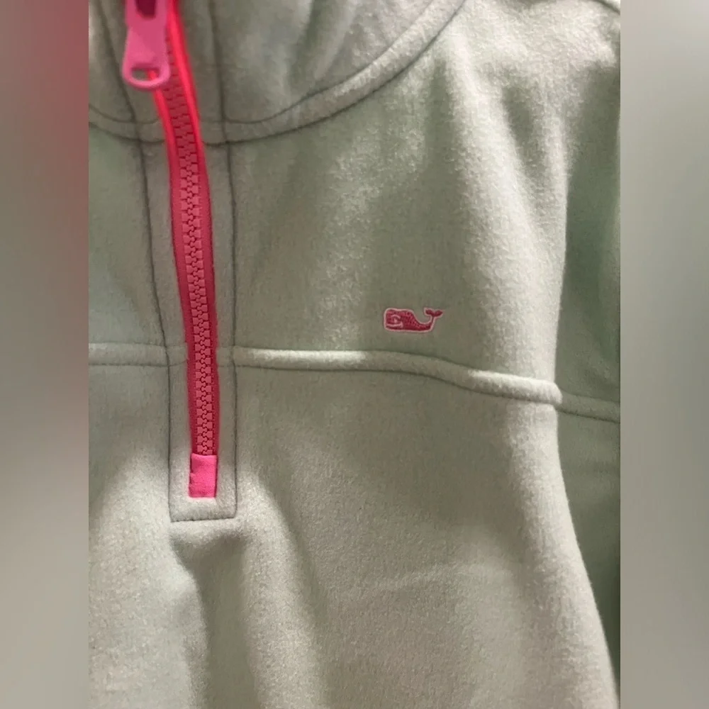 Vineyard Vines Bright Green Quarter Zip Fleece
